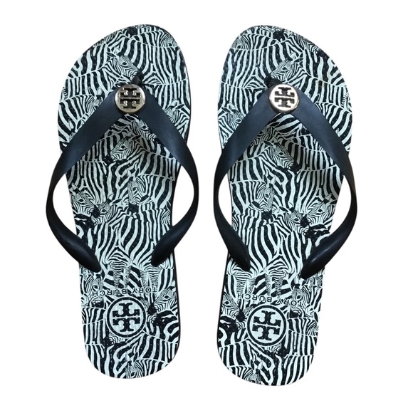 Tory Burch Shoes - Tory Burch Zebra Thong Flip Flop Sandals